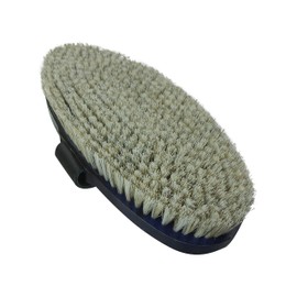 Horse brush -Fellglanz- dense white horsehair from Haas for Markgraf