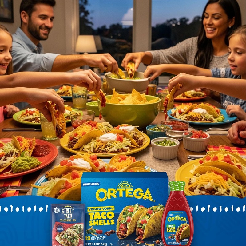 Ortega Taco Shells, Blue Corn, 4.1 Ounce, 10 Shells (Pack