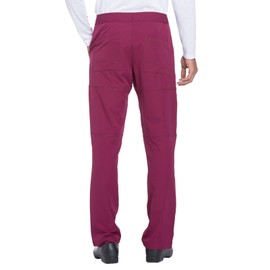 Dickies Dynamix Men Scrubs Pant Zip Fly Cargo Plus Size DK110T, 2XL Tall, Wine