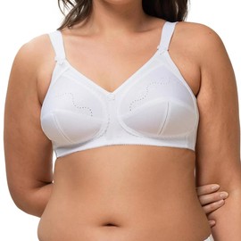 Triumph Doreen Cotton Non Wired Full Cup Women's Bra White 42C