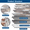 Yipscazo 2026 New Upgrade Peel and Stick Wood Metal Tile