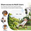 Luovisee Solar Security Cameras Outdoor Wireless,2.4G/5G WiFi Cameras for Home