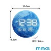MAG T-791A BU Noah Precision Table Clock, LED, Digital AC