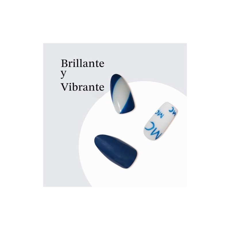 MAYCHAO- Esmalte de uñas en gel azul de 15 ml,