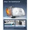 Nilight Headlight Assembly for 2001 2002 2003 2004 Toyota Tacoma