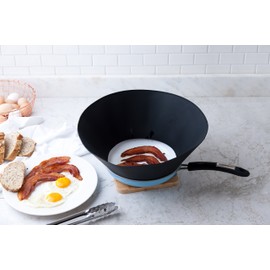 Frywall 11" (Medium-Large) - Ultimate Splatter Protection without Compromises (Black)