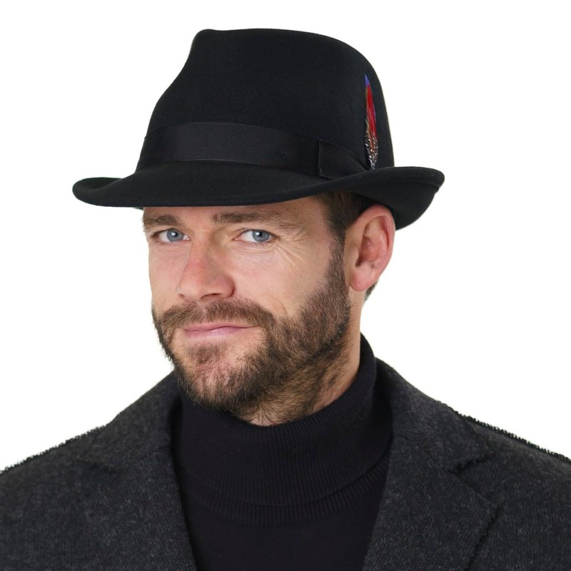 Stetson Elkader Trilby Felt Hat fedora men´s (XXL (62-63 cm)