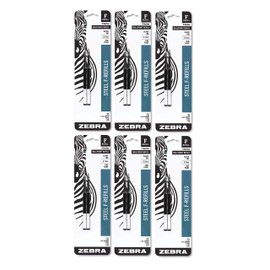 Refill for F301, F301 Ultra, F402, 301A, Spiral Ballpoint, Fine, Black, 2/Pack-6 Pack