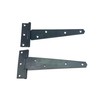 2PK 150mm Black Tee Hinges with Fixings. 6" T-Hinges for