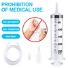 Ysimple Large Capacity Plastic Syringe with 1m Tube,for Liquids, Oil