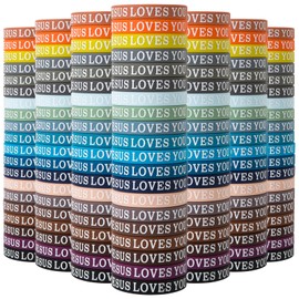 CYCLUSIVE 20P Jesus Loves You Silicone Wristbands Colorful Rubber Bracelets Motivational Rubber Wristbands Christian Bracelets Silicone Inspirational Bracelet for Men Women Party Favors.