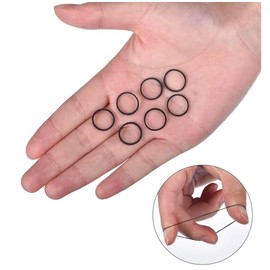 Paquete de 1000 Piezas Mini Liga Plástica Negra Cabello para Dama