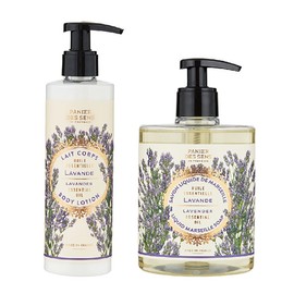 Panierdessens Essentials Liquid Marseille Soap & Body Milk, Lavender Scent, Made in France, Provence Southern France, Body Soap & Full Body Moisturizing