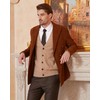 Kallspin Men's Cardigan Sweater Wool Blend V Neck Buttons Cardigan