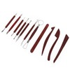 12pcs Soft Clay Carving Tools Multipurpose Stainless Pottery Accessories with