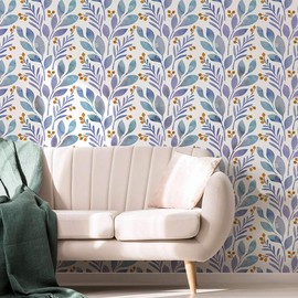 Magnolia and Berries Stencil for Walls â Geometric Stencil for Painting Walls â Modern Stencils for Easy DIY DÃ©cor â Reusable Laser Cut Wall Stencil - Exclusive Stencil Designs