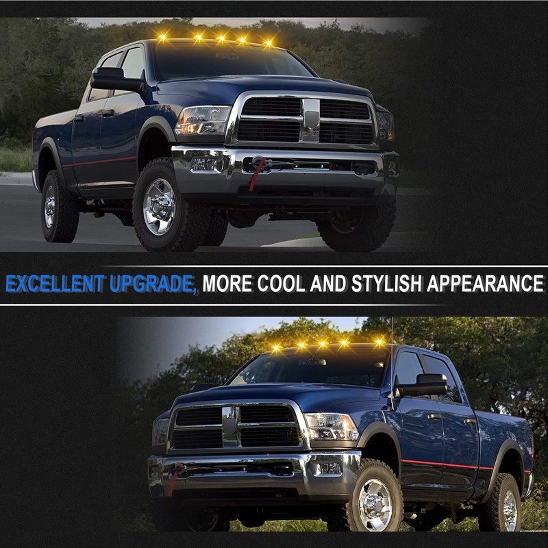 SHINEFIT LED Cab Clearance Lights Replacement for Ram 1500 2500