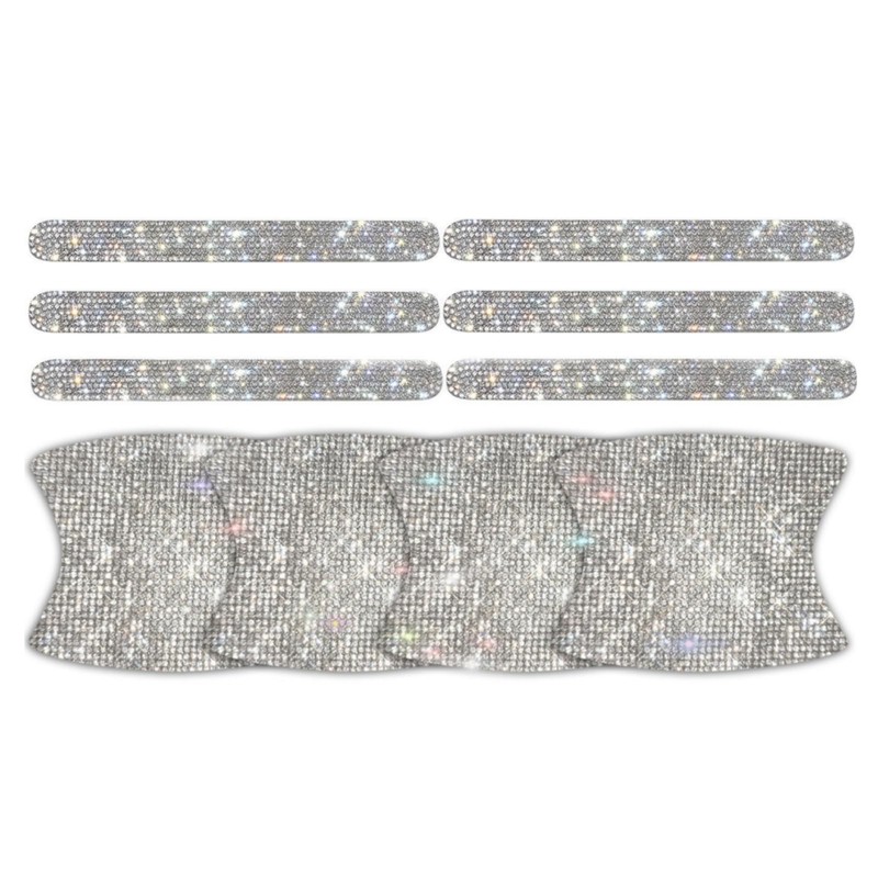 10 Pack Bling Car Door Handle Protector Universal Rhinestone Car