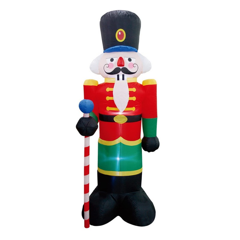 FARONZE Christmas Inflatable Nutcracker Soldier Blow-up Lighted Indoor & Outdoor