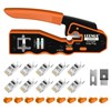 LEENUE RJ45 Crimping Tool Set, Network Tool Set with 10