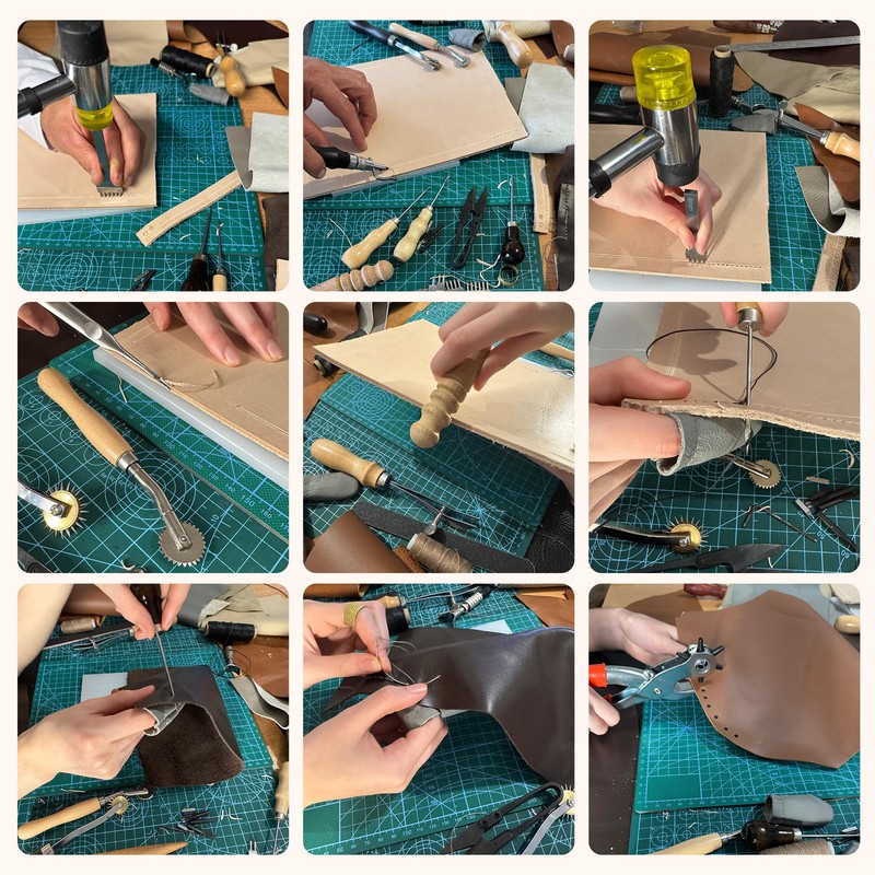 Minus & MUKIS Leather Working Tool Kit - 46-Pc Set