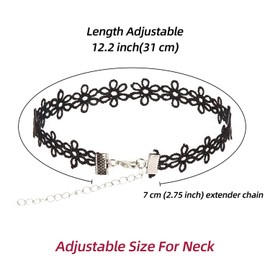K&Q 56 PCS Choker Necklace Set - Classic Colorful Gothic & Cute Lace Velvet Collar Choker Necklaces for Women