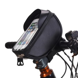 Fayemint Fahrrad Satteltasche, wasserdichte Satteltasche, Fahrrad-Satteltaschen mit Wasserflaschen-Tasche, Reflektierend Fahrradtasche (Schwarz)