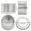 Small tin cans with lid, round metal cans with lid,
