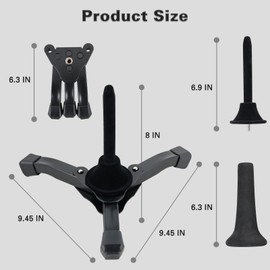 EASTROCK Soprano Saxophone Stand Folding Saxophone Stand Saxophone Holder Rack with Carrying Bag (Soprano Saxophone Stand)