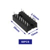 ECSiNG Pack of 50 16-Pin DIP-IC Sockets, 2.54 mm, Pitch