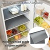 Refrigerator Mats 3PCS Silicone Shelf Liners Refrigerator Mats Heat Resistant