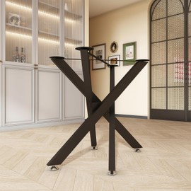 FUSHIAIPTC 30 Inch Metal Table Legs, Heavy Duty Desk Legs Combinatorial Dining Table Legs for Wood, Glass, Marble Tabletop, Table Base Only These Table Leg Come in a Golden Ratio Design