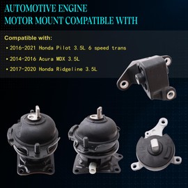 SHERXINBO Engine Motor Mount Compatible with Pilot 6 Speed Trans 2016-2021，MDX 2014-2016，Ridgeline 2017-2020， Replacement for A45002 A65093 A45003 A65094