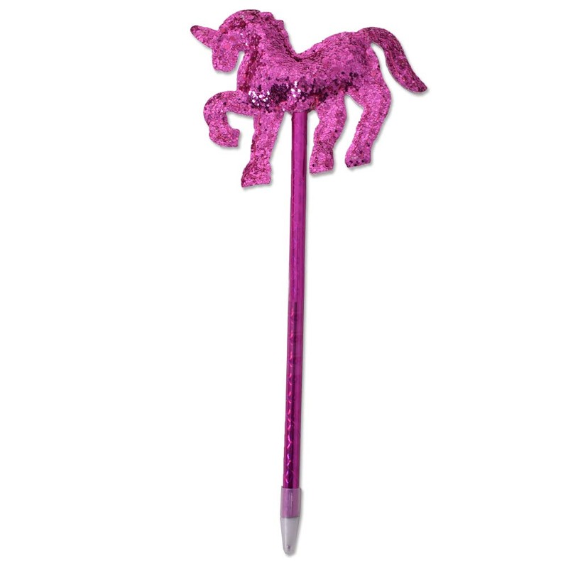 TE-Trend Pack of 6 Unicorn Pens Ballpoint Pens Unicorn Topper