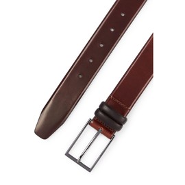 Boss Men's Carmello Belt made of Vegetable-tanned Leather with Metal Details (Carmello) - brown, size: 115