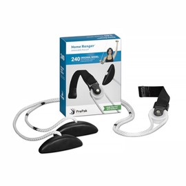 HomeRanger Premium Shoulder Pulley System - Original Version, Model 240 - Ergonomic Handles and Web Strap for Secure Over-The-Door or Side Attachment - Easy Set-up, Range of Motion Exercise Device