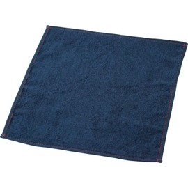 Uchino 8806V082 DB Towel Handkerchief, Airy-Touch, Antibacterial, Odor Resistant, Dark Blue, Approx. 9.1 x 9.1 inches (23 x 23 cm)