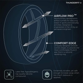 ThunderFit Silicone Wedding Rings for Men - 7 Rings (Light Grey, Dark Grey, Dark Blue, White, Black, Dark Teal, Olive Green, 12.5 - 13 (22.2mm))