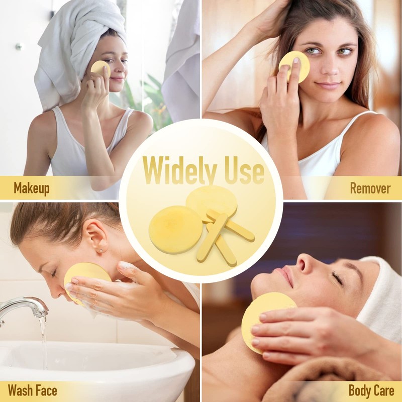 120 Pcs Facial Sponge Compressed, Luxiv Face Cleansing Sponge Estheticians