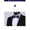 HISDERN Men's Bowtie, One-Touch Bowtie, with Chief, Adult, Weddings, Hook