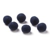 Darice Wool Beads: Navy Blue, .62", 6Piece