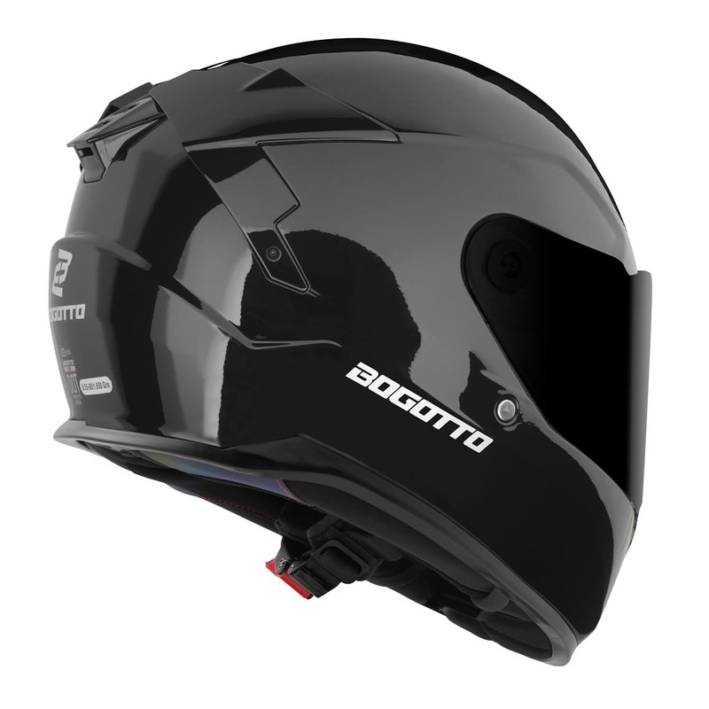 Bogotto FF122 SVK Solid Helmet, Black, S