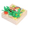 Baby Carrot Harvest Game Wooden Carrots Shape Sorting Matching Puzzle