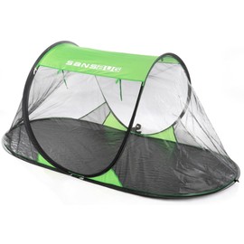 SANSBUG Instant Pop up Screen Tent for Camping, Noseeum Netting has Finer Mesh Than a Mosquito Net (Tarp Floor)