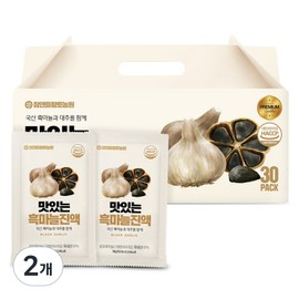 Cham & Deul Red Clay Farm Delicious Black Garlic Essence 30p, 2.1L, 2 Pieces / 참앤들황토농원 맛있는 흑마늘진액 30p, 2.1L, 2개
