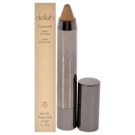 Delilah - Farewell Cream Concealer, Honey, Full Coverage, Hyaluronic Filling, Moisturizing, Creamy, Smoother, Softer, Color Correcting, Face Makeup, Cruelty Free, 0.13 Oz