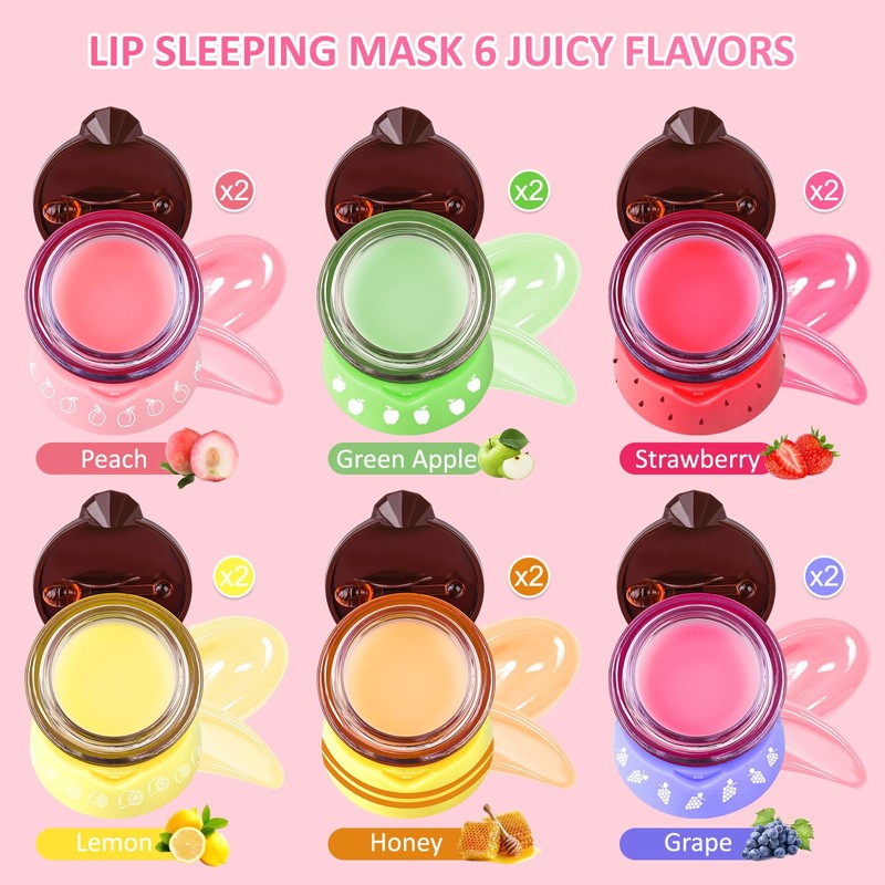 Bee Lip Balm Honey Pot 12 Pack, Propolis Lip Mask,