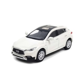 Paudi Model 1/64 Infiniti QX30 2017 Model Car, Mini Car, Collection, White, Finished Product