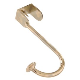 Hardware Essentials 852907 Over The Door Hook Brass