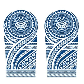 GZ641x2 Temporary Tribal Tattoo, 2 Sheets